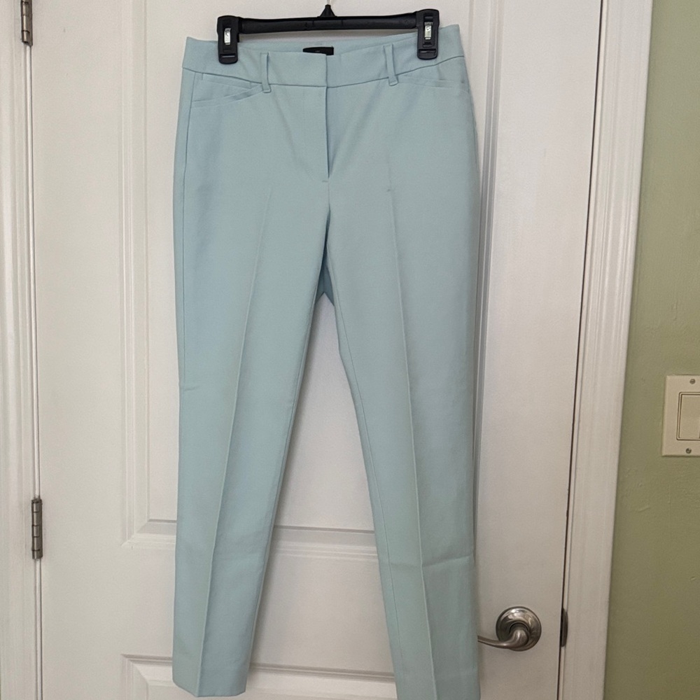 White House Black Market Women's Soft Blue Trousers